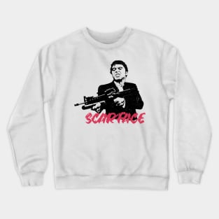 scarface gun mafia Crewneck Sweatshirt